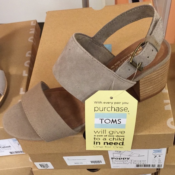 Toms poppy desert suede/hemp brand new - Picture 2 of 5
